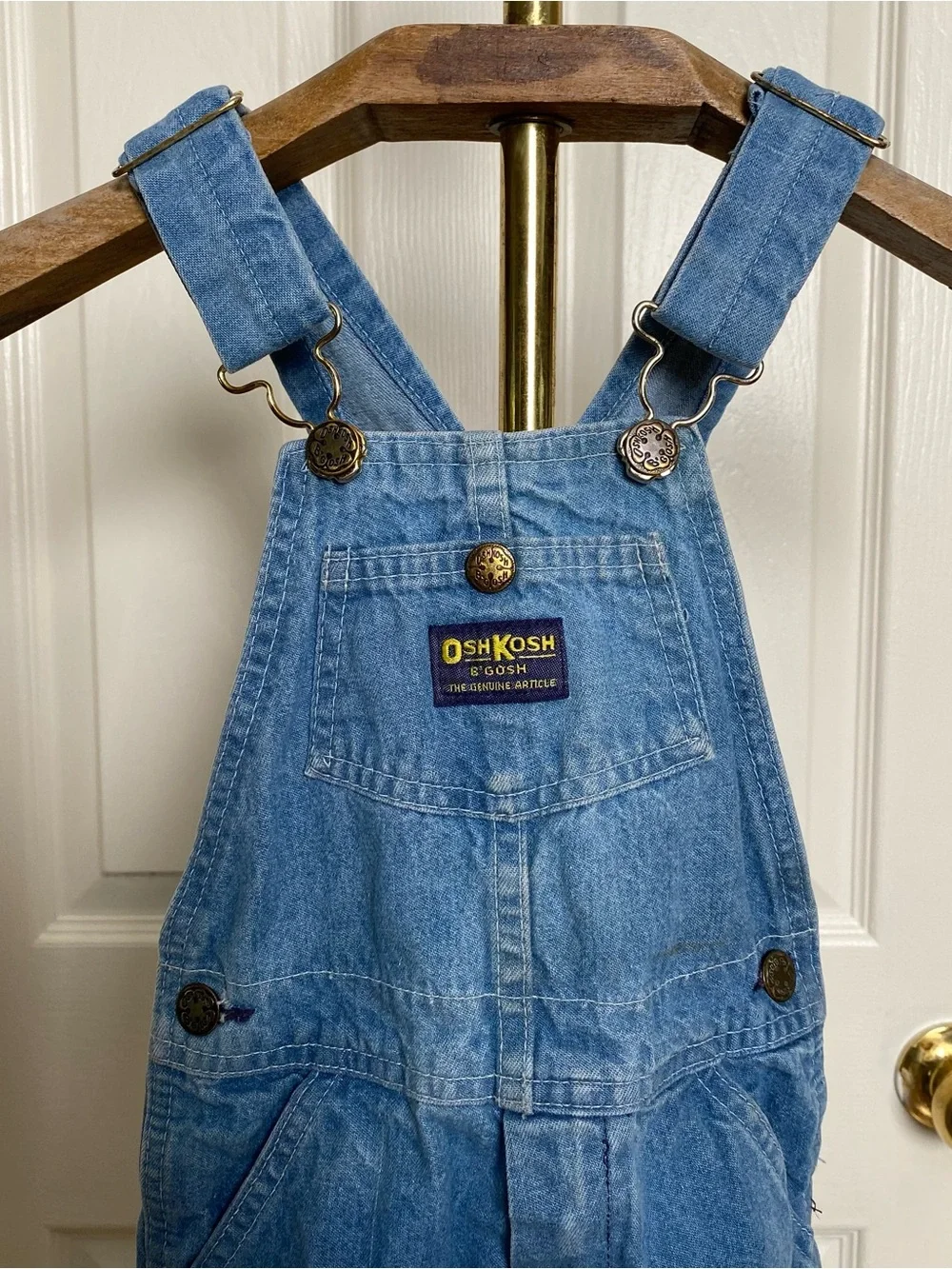 Vintage 90s Oshkosh Boys Denim Blue Overalls